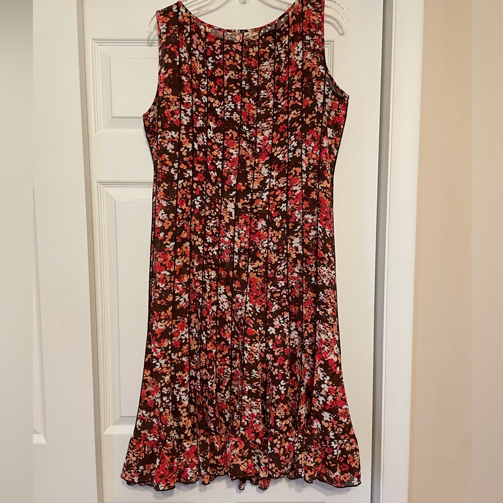 Sandra Darren Floral Dress - Size 14